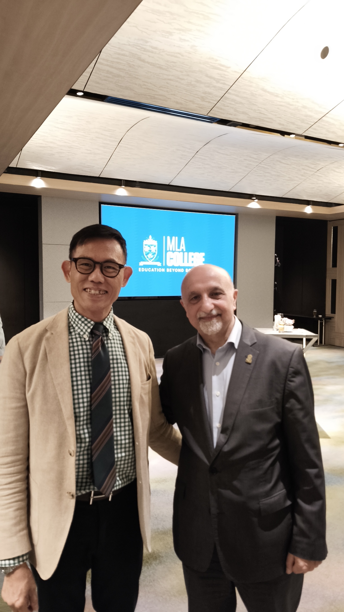 Dr. Alan Go — with CEO of MLA College UK